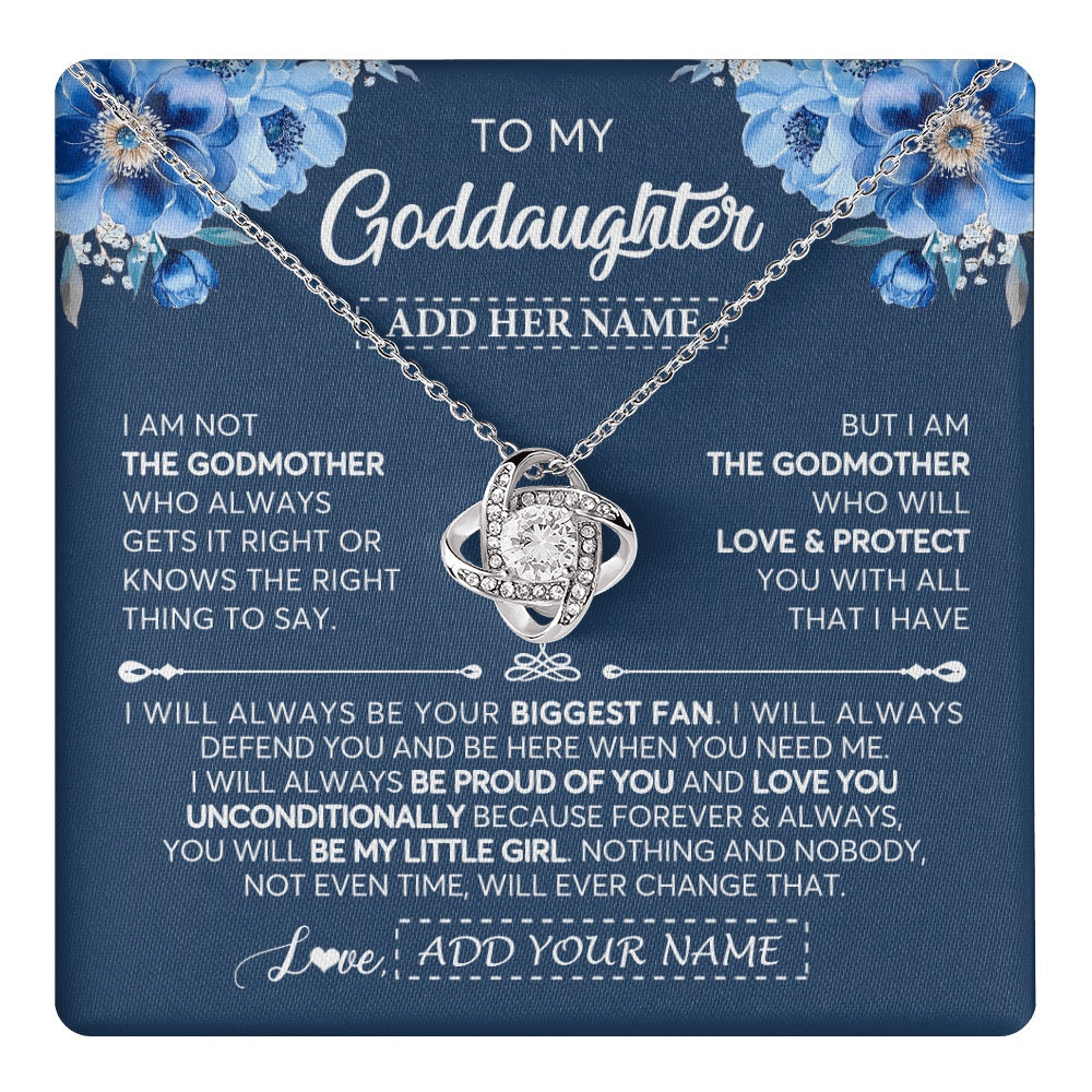 Personalized To My Goddaughter Necklace From Godmother Proud Of You Birthday Gifts For Goddaughter Jewelry Gifts Christmas Custom Gift Box Message Card