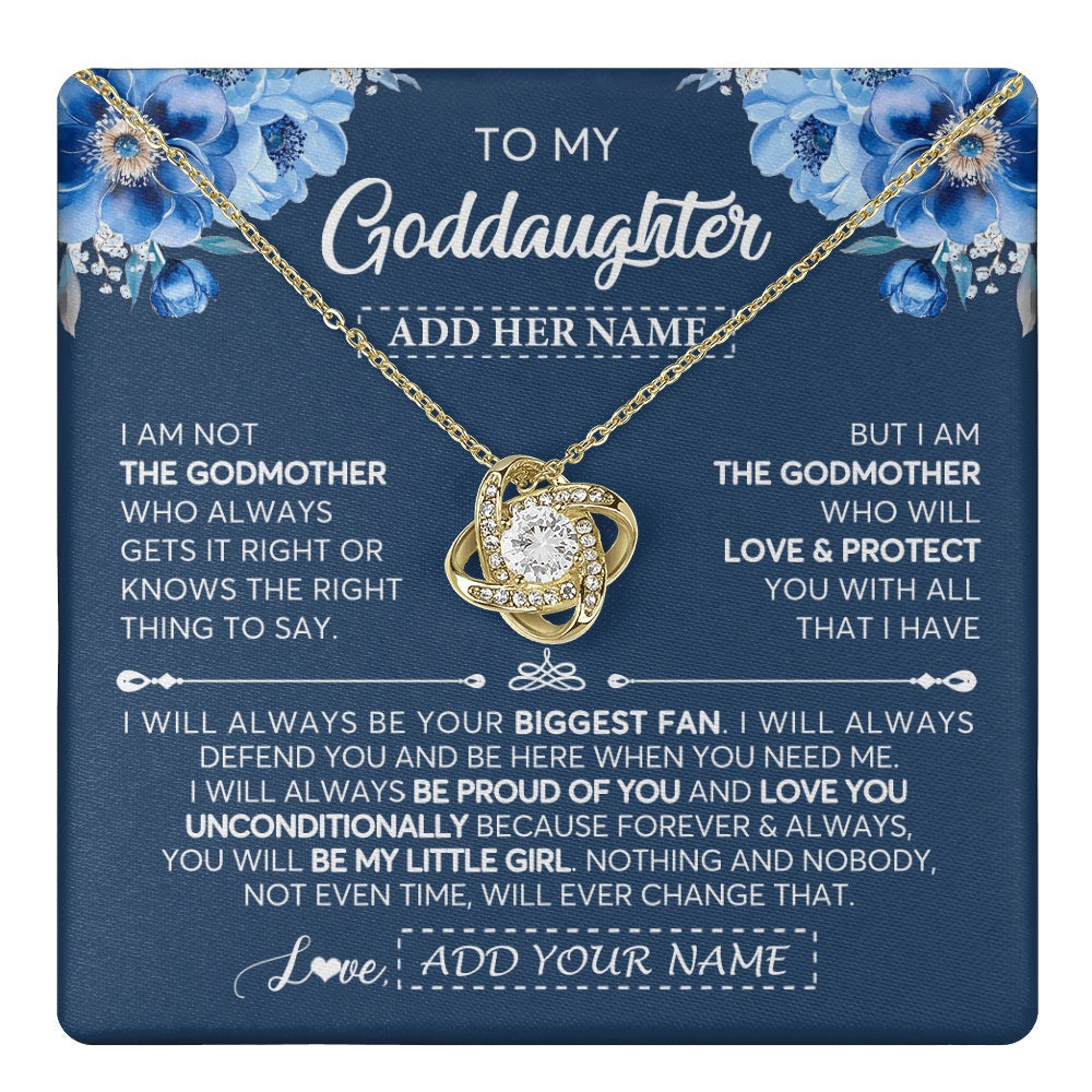 Personalized To My Goddaughter Necklace From Godmother Proud Of You Birthday Gifts For Goddaughter Jewelry Gifts Christmas Custom Gift Box Message Card
