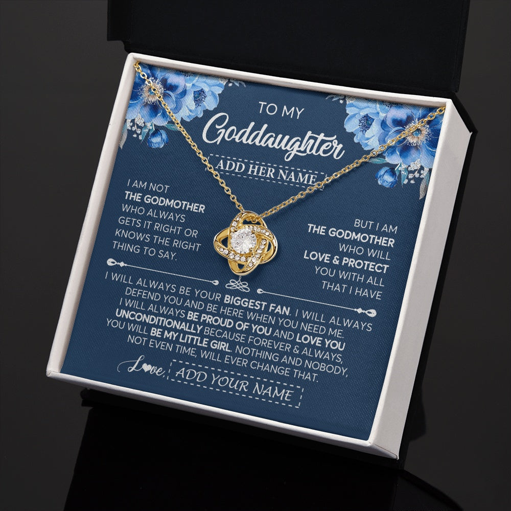 Personalized To My Goddaughter Necklace From Godmother Proud Of You Birthday Gifts For Goddaughter Jewelry Gifts Christmas Custom Gift Box Message Card