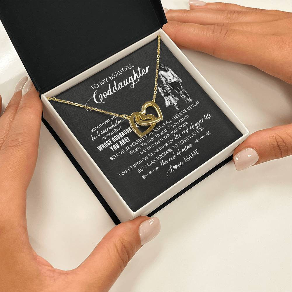 Personalized To My Goddaughter Necklace From Godmother Whenever You Feel Overwhelmed Goddaughter Jewelry Birthday Graduation Christmas Customized Message Card