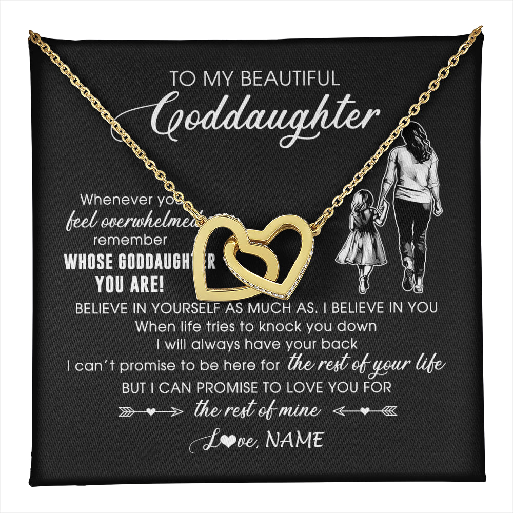 Personalized To My Goddaughter Necklace From Godmother Whenever You Feel Overwhelmed Goddaughter Jewelry Birthday Graduation Christmas Customized Message Card