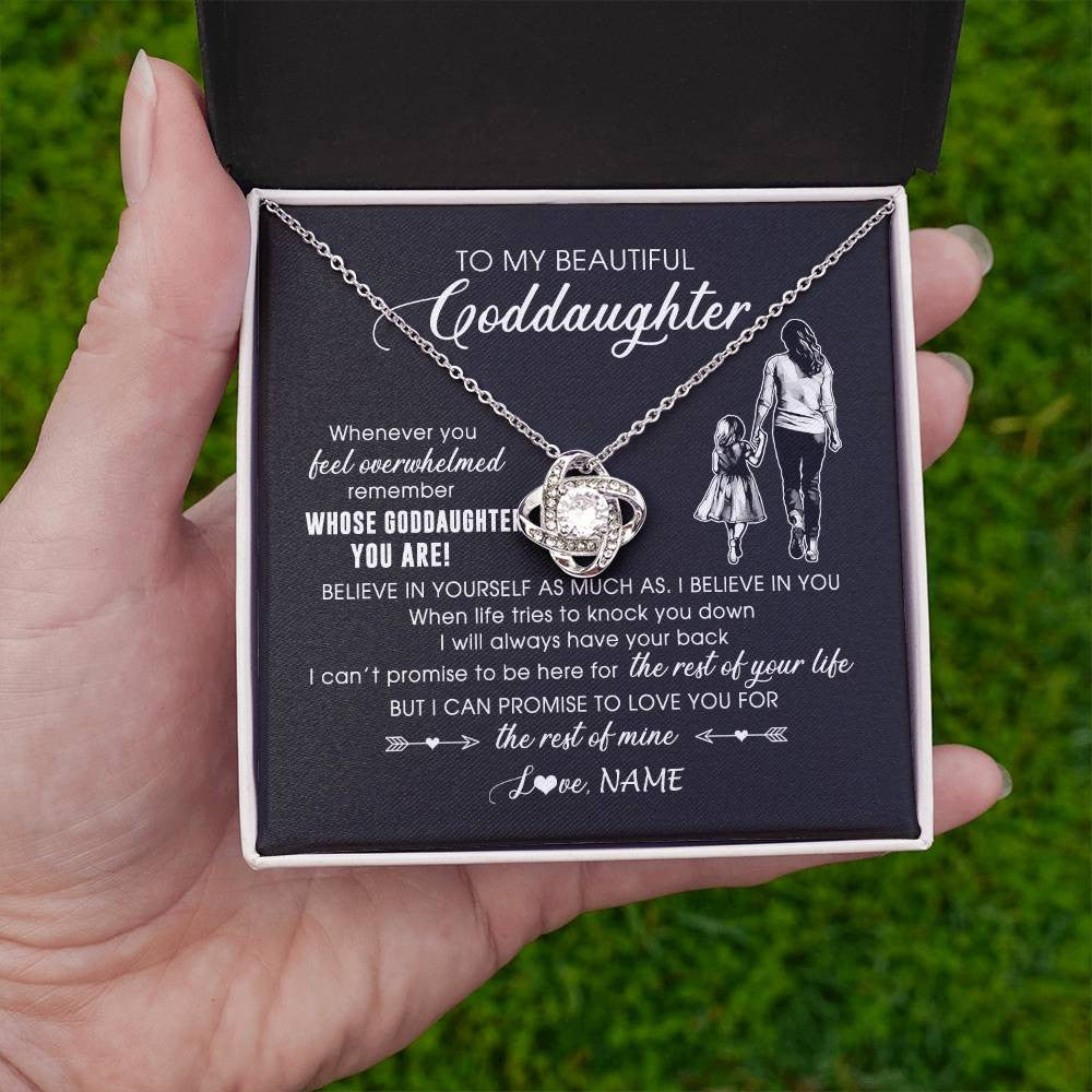 Personalized To My Goddaughter Necklace From Godmother Whenever You Feel Overwhelmed Goddaughter Jewelry Birthday Graduation Christmas Customized Message Card