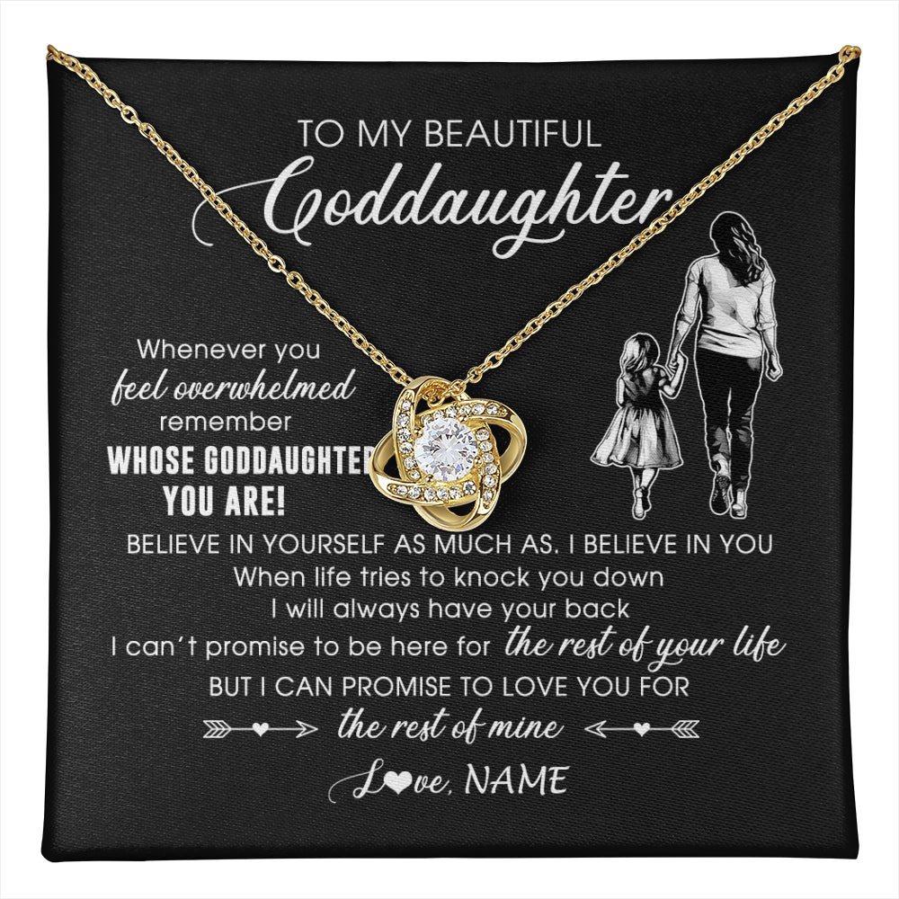 Personalized To My Goddaughter Necklace From Godmother Whenever You Feel Overwhelmed Goddaughter Jewelry Birthday Graduation Christmas Customized Message Card