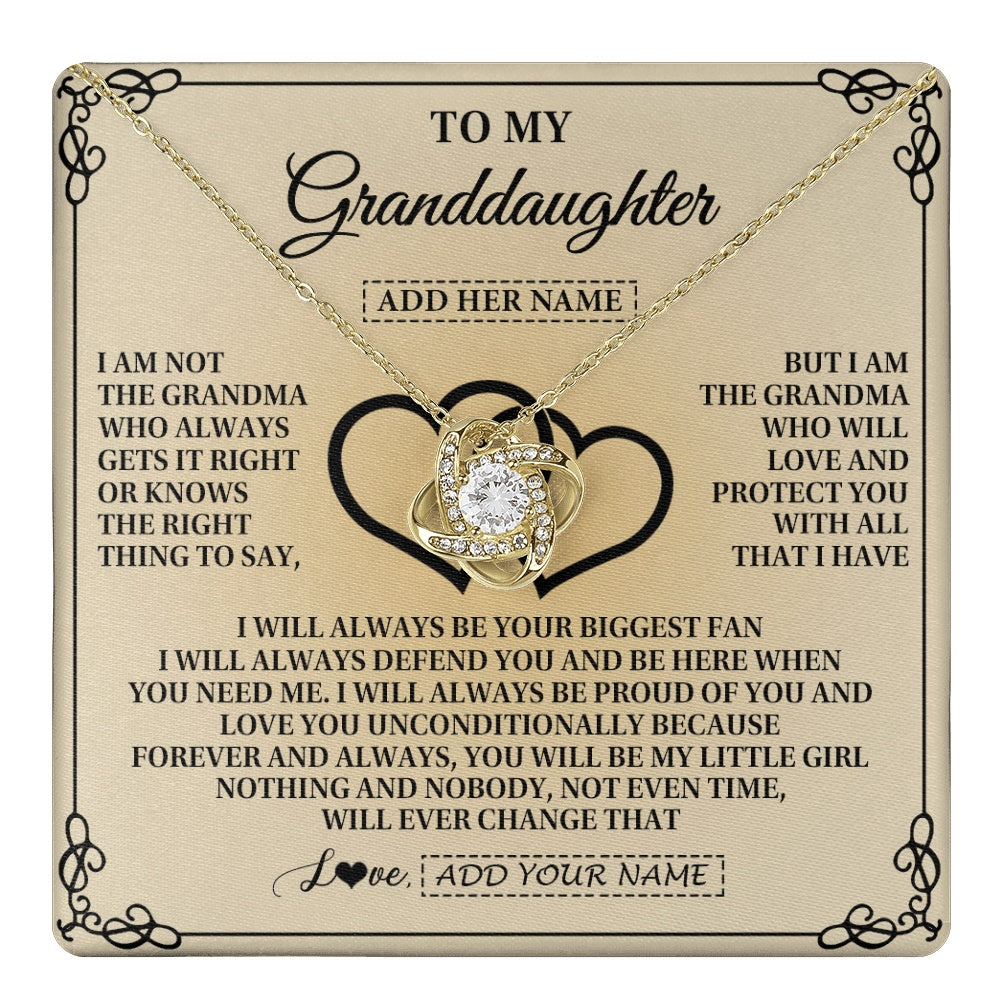 Personalized To My Granddaughter Gifts From Grandma Granddaughter Birthday Gifts Jewelry Women Granddaughter Pendant Necklace Christmas Gift Box Message Card