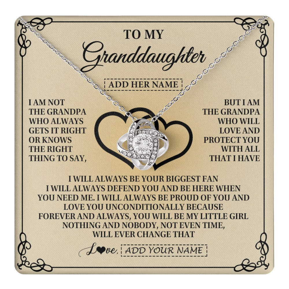 Personalized To My Granddaughter Gifts From Grandpa Granddaughter Birthday Gifts Jewelry Women Granddaughter Pendant Necklace Christmas Gift Box Message Card