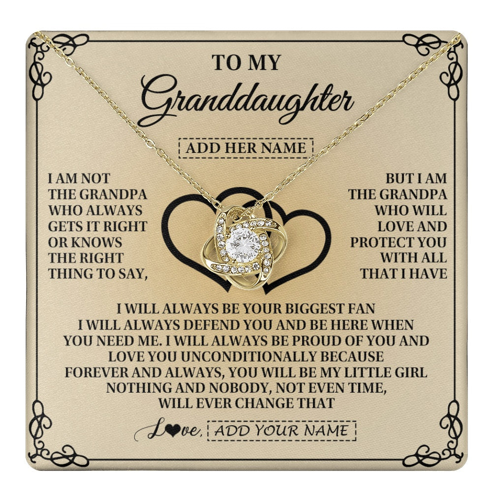 Personalized To My Granddaughter Gifts From Grandpa Granddaughter Birthday Gifts Jewelry Women Granddaughter Pendant Necklace Christmas Gift Box Message Card