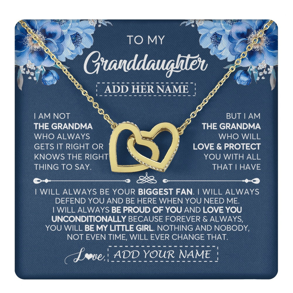 Personalized To My Granddaughter Necklace From Grandma Proud Of You Birthday Gifts For Granddaughter Jewelry Gifts Christmas Custom Gift Box Message Card