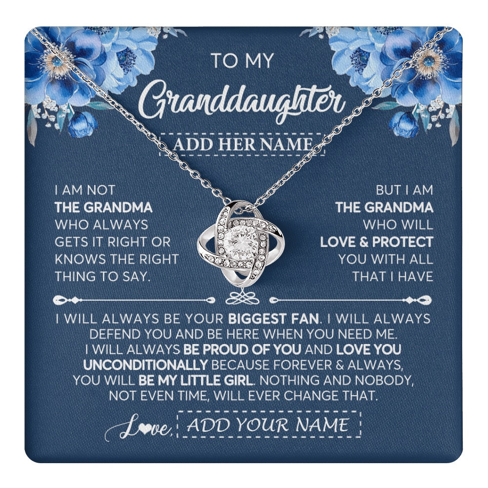 Personalized To My Granddaughter Necklace From Grandma Proud Of You Birthday Gifts For Granddaughter Jewelry Gifts Christmas Custom Gift Box Message Card