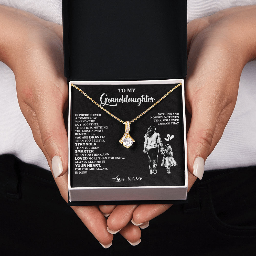 Personalized To My Granddaughter Necklace From Grandma You Are Always In Mine Beautiful Granddaughter Birthday Graduation Christmas With Gift Box Message Card