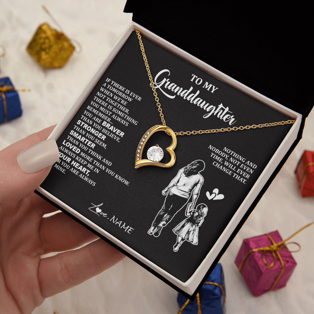Personalized To My Granddaughter Necklace From Grandma You Are Always In Mine Beautiful Granddaughter Birthday Graduation Christmas With Gift Box Message Card