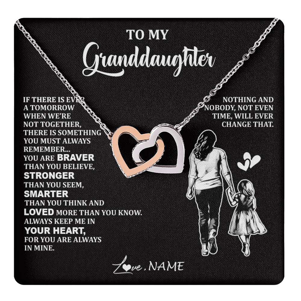 Personalized To My Granddaughter Necklace From Grandma You Are Always In Mine Beautiful Granddaughter Birthday Graduation Christmas With Gift Box Message Card