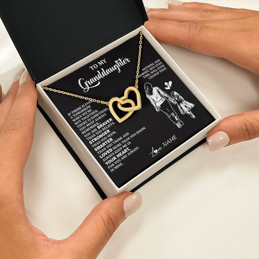 Personalized To My Granddaughter Necklace From Grandma You Are Always In Mine Beautiful Granddaughter Birthday Graduation Christmas With Gift Box Message Card