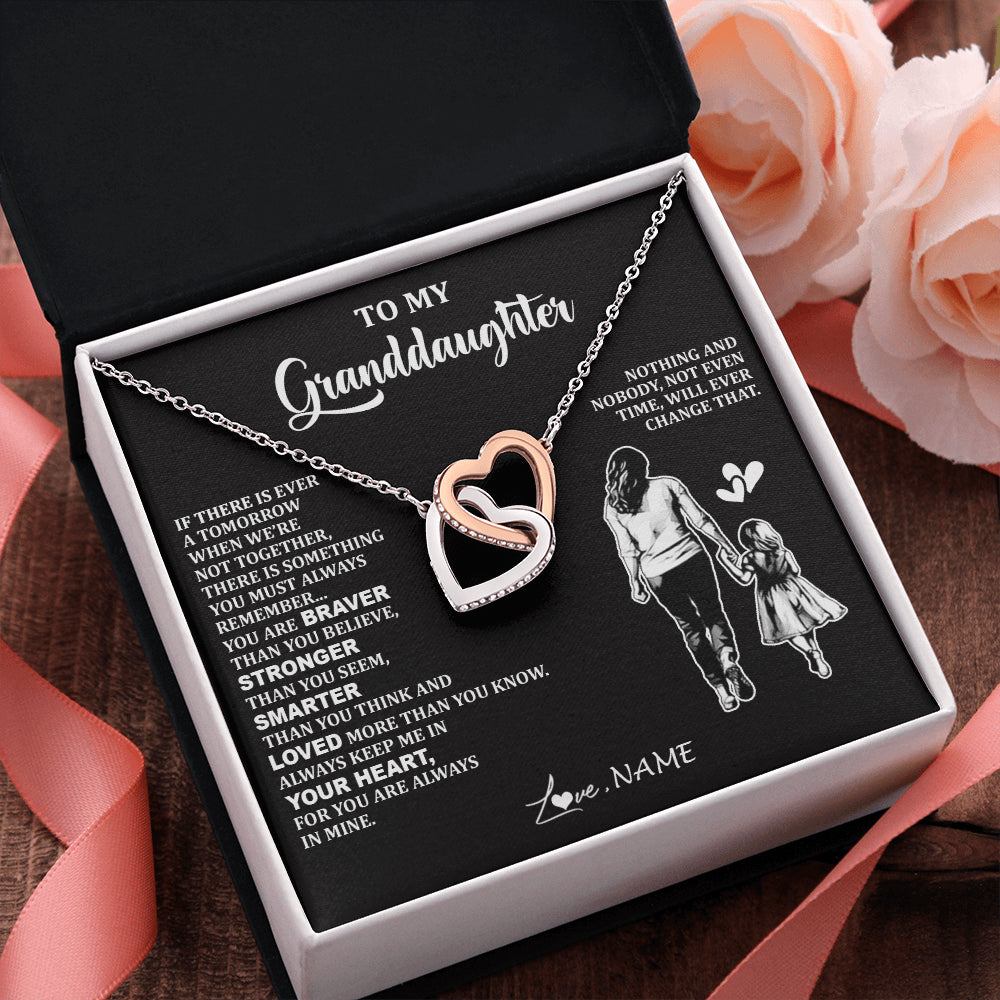 Personalized To My Granddaughter Necklace From Grandma You Are Always In Mine Beautiful Granddaughter Birthday Graduation Christmas With Gift Box Message Card
