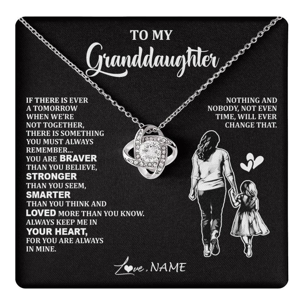 Personalized To My Granddaughter Necklace From Grandma You Are Always In Mine Beautiful Granddaughter Birthday Graduation Christmas With Gift Box Message Card