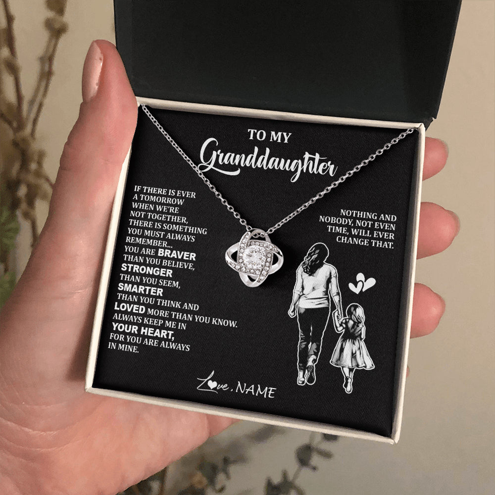 Personalized To My Granddaughter Necklace From Grandma You Are Always In Mine Beautiful Granddaughter Birthday Graduation Christmas With Gift Box Message Card