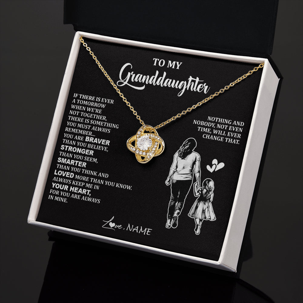 Personalized To My Granddaughter Necklace From Grandma You Are Always In Mine Beautiful Granddaughter Birthday Graduation Christmas With Gift Box Message Card