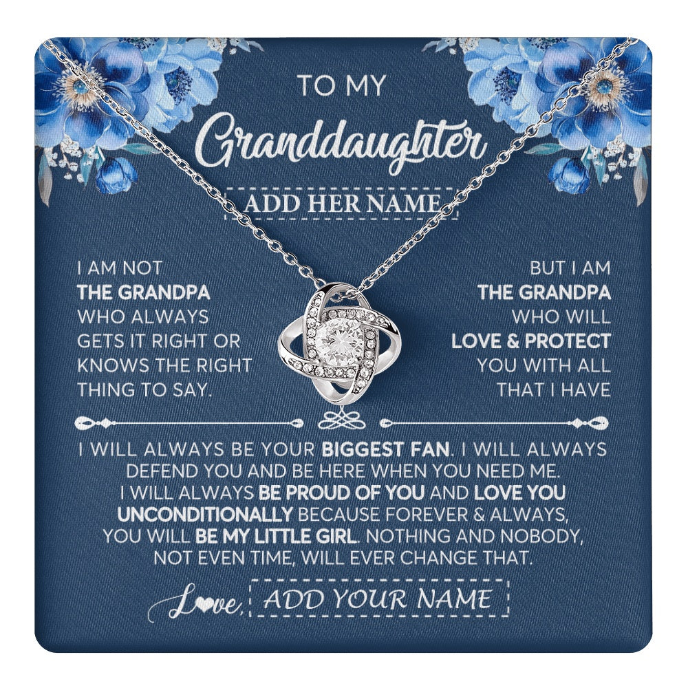 Personalized To My Granddaughter Necklace From Grandpa Proud Of You Birthday Gifts For Granddaughter Jewelry Gifts Christmas Custom Gift Box Message Card