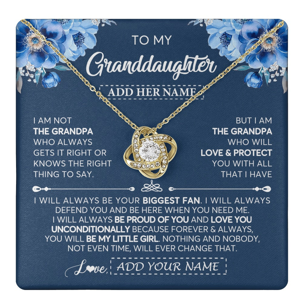 Personalized To My Granddaughter Necklace From Grandpa Proud Of You Birthday Gifts For Granddaughter Jewelry Gifts Christmas Custom Gift Box Message Card