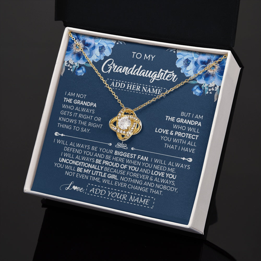 Personalized To My Granddaughter Necklace From Grandpa Proud Of You Birthday Gifts For Granddaughter Jewelry Gifts Christmas Custom Gift Box Message Card