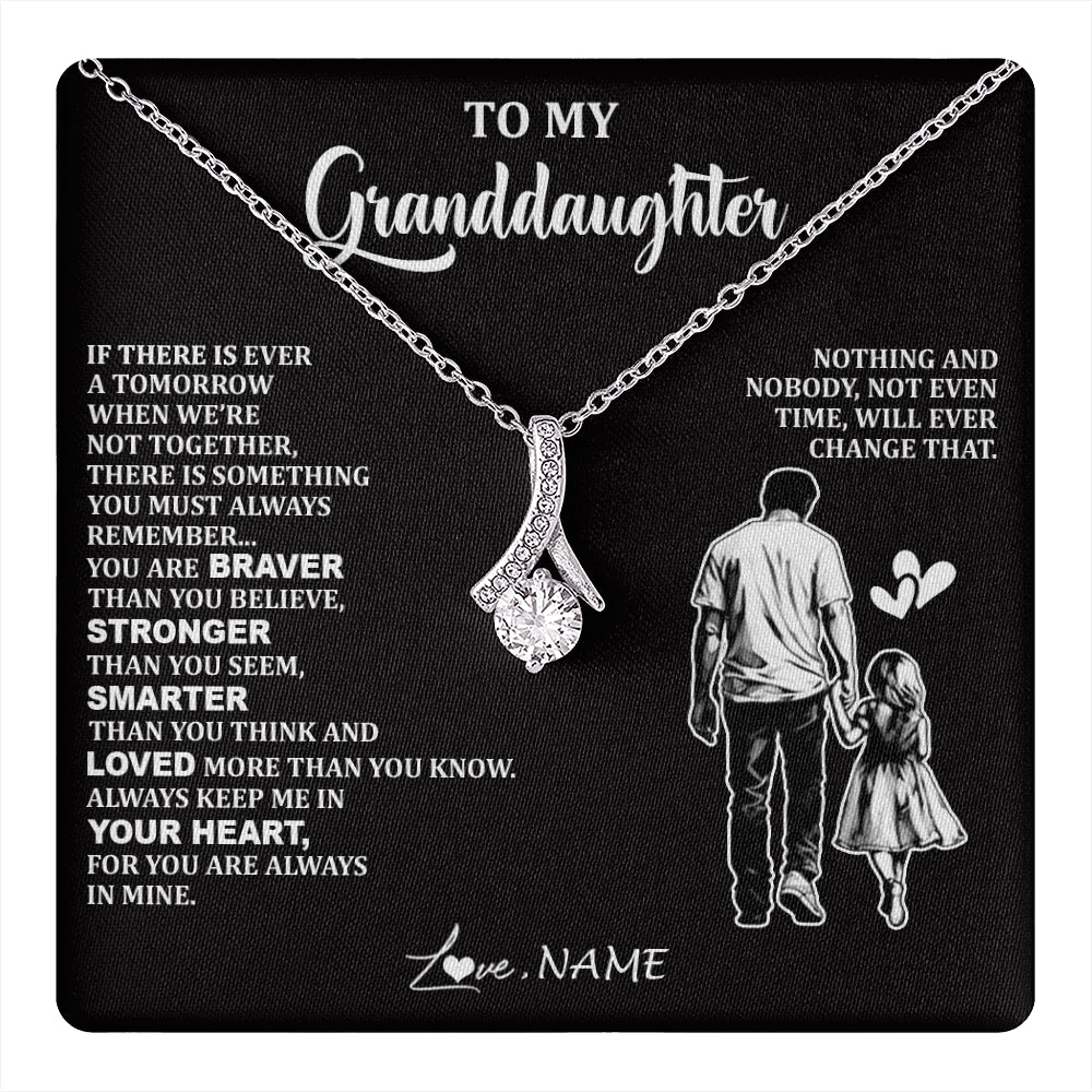 Personalized To My Granddaughter Necklace From Grandpa You Are Always In Mine Beautiful Granddaughter Birthday Graduation Christmas With Gift Box Message Card