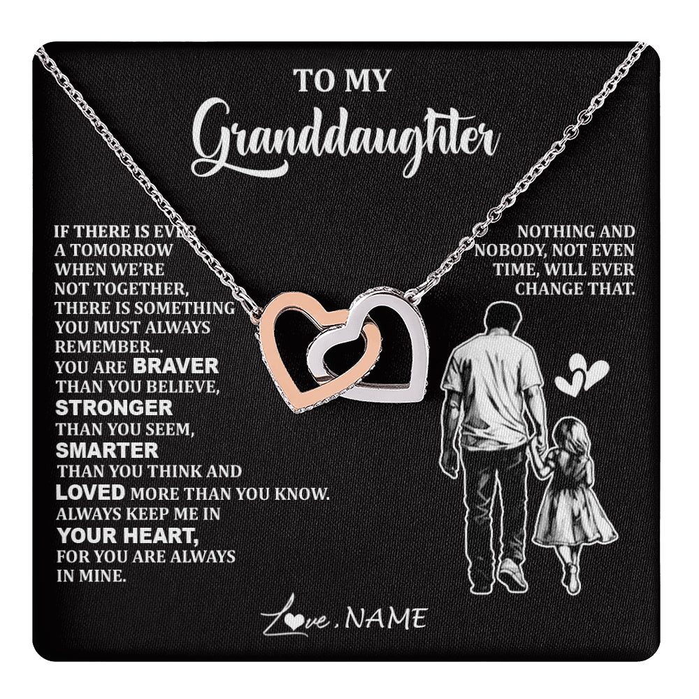 Personalized To My Granddaughter Necklace From Grandpa You Are Always In Mine Beautiful Granddaughter Birthday Graduation Christmas With Gift Box Message Card