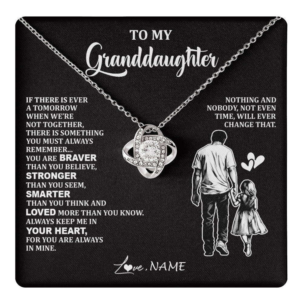 Personalized To My Granddaughter Necklace From Grandpa You Are Always In Mine Beautiful Granddaughter Birthday Graduation Christmas With Gift Box Message Card