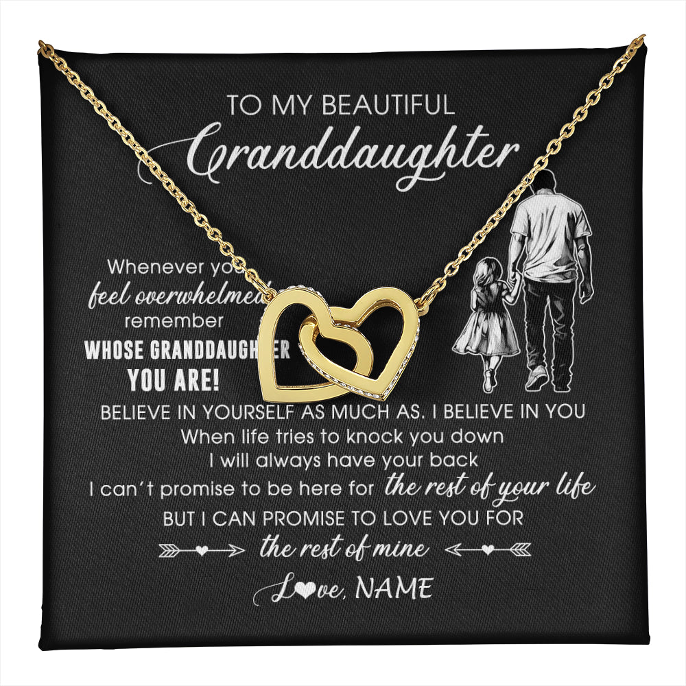 Personalized To My Granddaughter Necklace From Papa Grandpa Whenever You Feel Overwhelmed Granddaughter Jewelry Birthday Christmas Customized Message Card