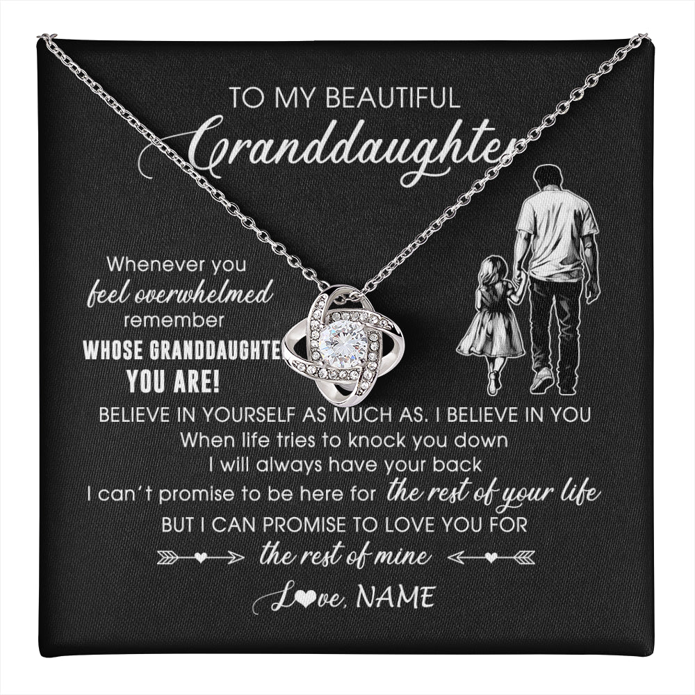 Personalized To My Granddaughter Necklace From Papa Grandpa Whenever You Feel Overwhelmed Granddaughter Jewelry Birthday Christmas Customized Message Card