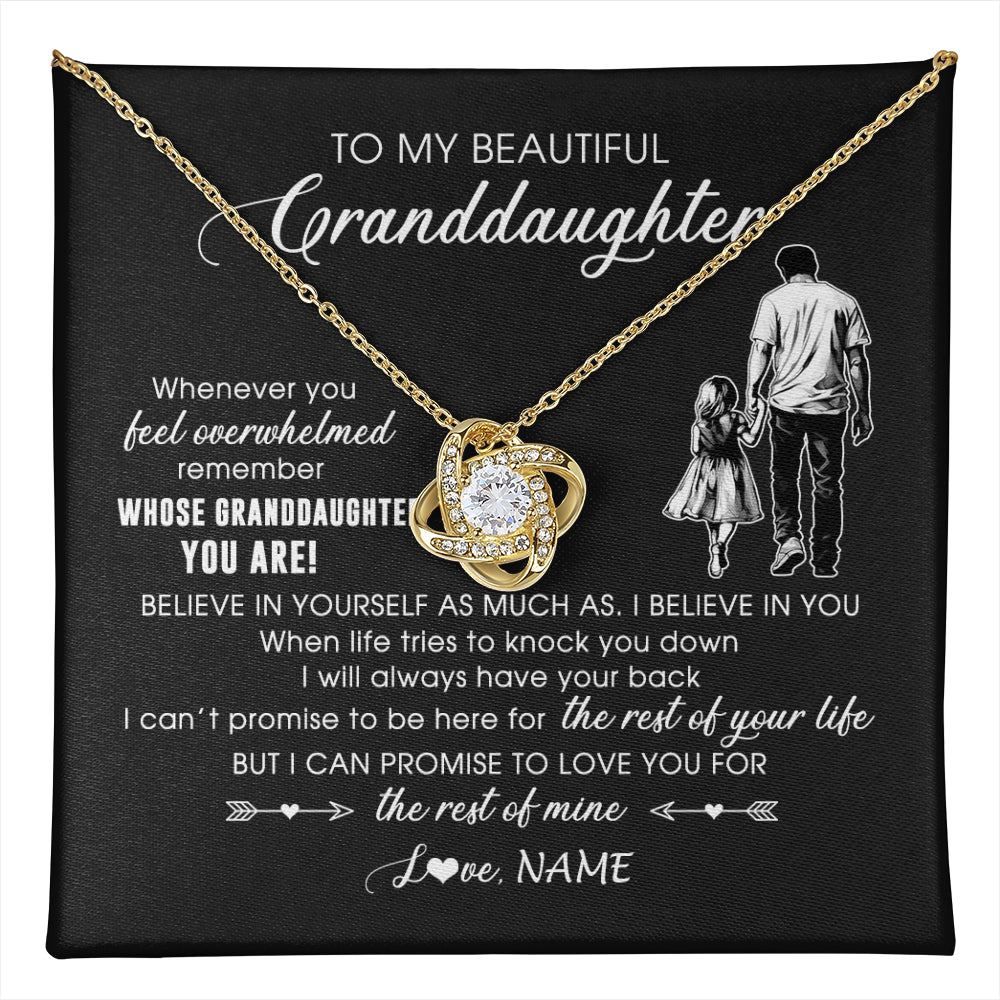 Personalized To My Granddaughter Necklace From Papa Grandpa Whenever You Feel Overwhelmed Granddaughter Jewelry Birthday Christmas Customized Message Card