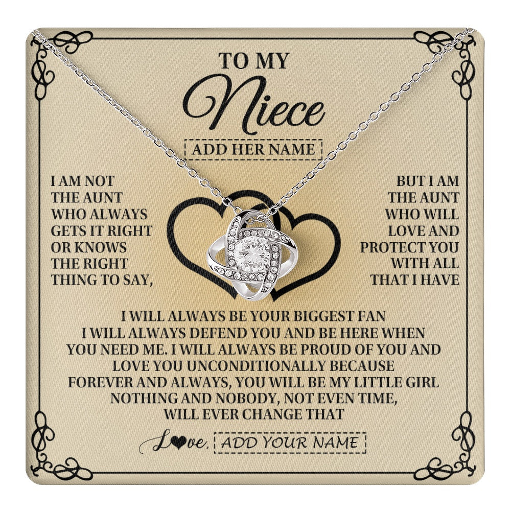 Personalized To My Niece Gifts From Aunt Niece Birthday Gifts Jewelry For Women Aunt Niece Pendant Necklace Christmas Custom Gift Box Message Card