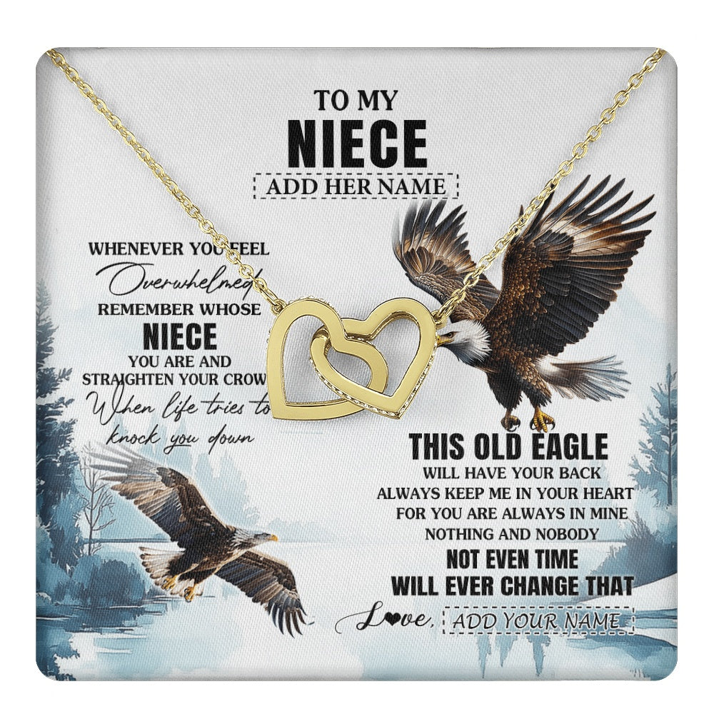 Personalized To My Niece Gifts Necklace From Aunt Uncle Whenever Eagle Unique Birthday Gifts For Niece Christmas Jewelry Custom Keepsake Gift Box Message Card