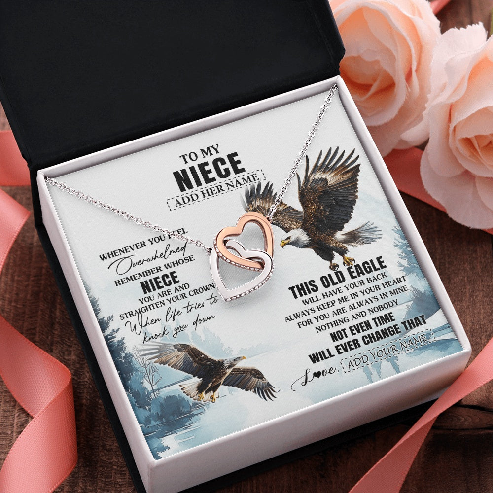 Personalized To My Niece Gifts Necklace From Aunt Uncle Whenever Eagle Unique Birthday Gifts For Niece Christmas Jewelry Custom Keepsake Gift Box Message Card