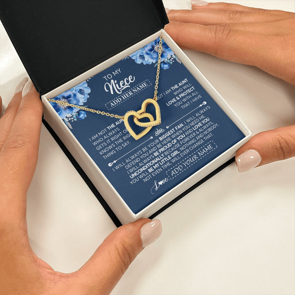 Personalized To My Niece Necklace From Aunt Proud Of You Birthday Gifts For Niece Jewelry Gifts Graduation Christmas Customized Gift Box Message Card