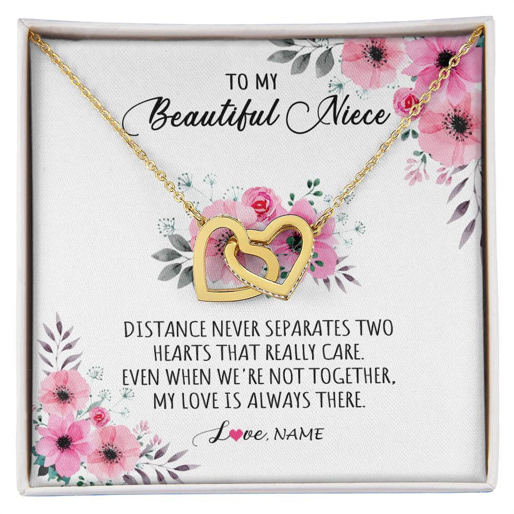 Personalized To My Niece Necklace From Aunt Uncle My Love Is Always There Niece Jewelry Birthday Graduation Christmas Customized Gift Box Message Card