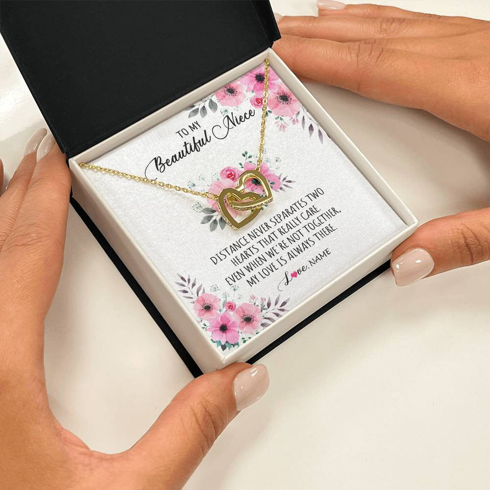 Personalized To My Niece Necklace From Aunt Uncle My Love Is Always There Niece Jewelry Birthday Graduation Christmas Customized Gift Box Message Card