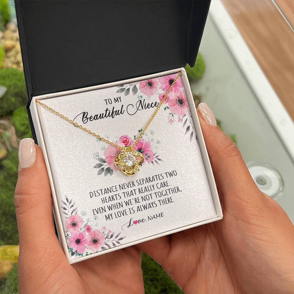 Personalized To My Niece Necklace From Aunt Uncle My Love Is Always There Niece Jewelry Birthday Graduation Christmas Customized Gift Box Message Card