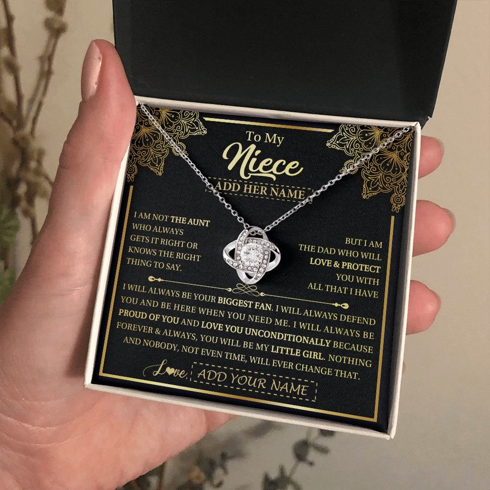 Personalized To My Niece Necklace From Aunt Your Biggest Fan Birthday Gifts For Niece Gifts Graduation Christmas Jewelry Customized Gift Box Message Card