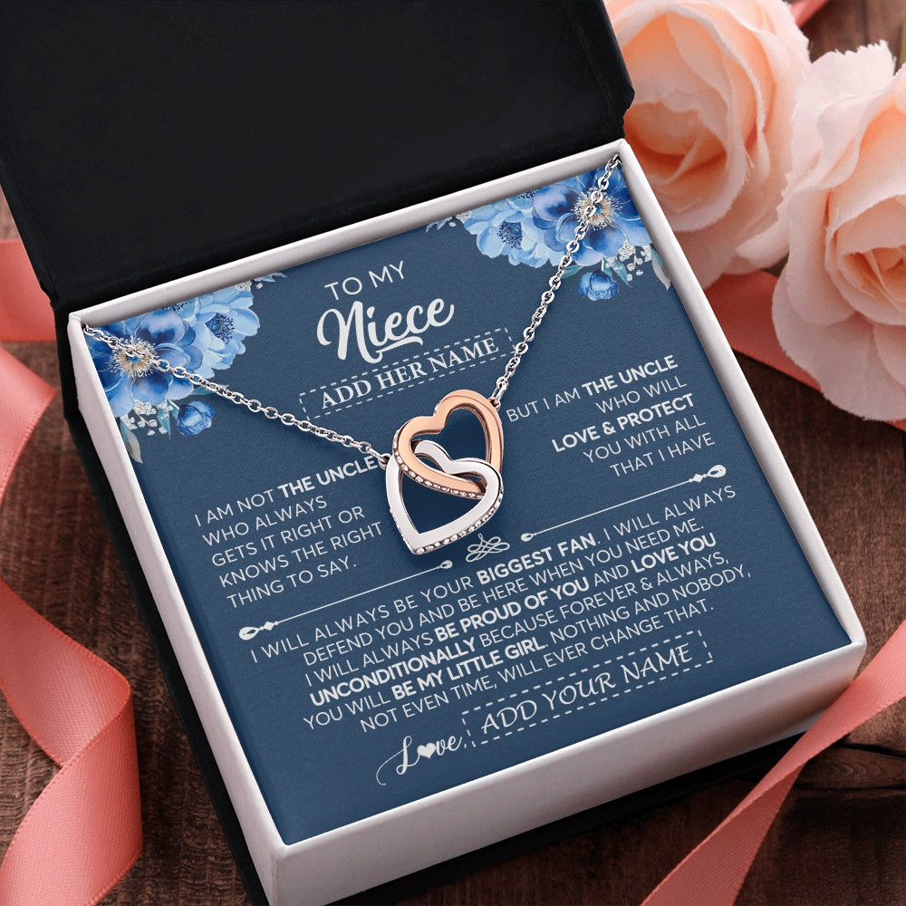 Personalized To My Niece Necklace From Uncle Proud Of You Birthday Gifts For Niece Jewelry Gifts Graduation Christmas Customized Gift Box Message Card