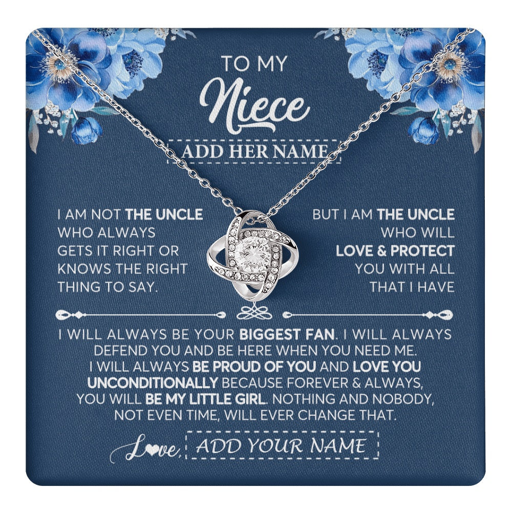 Personalized To My Niece Necklace From Uncle Proud Of You Birthday Gifts For Niece Jewelry Gifts Graduation Christmas Customized Gift Box Message Card