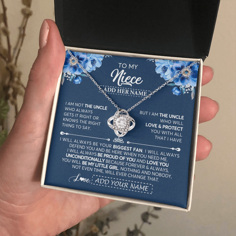 Personalized To My Niece Necklace From Uncle Proud Of You Birthday Gifts For Niece Jewelry Gifts Graduation Christmas Customized Gift Box Message Card