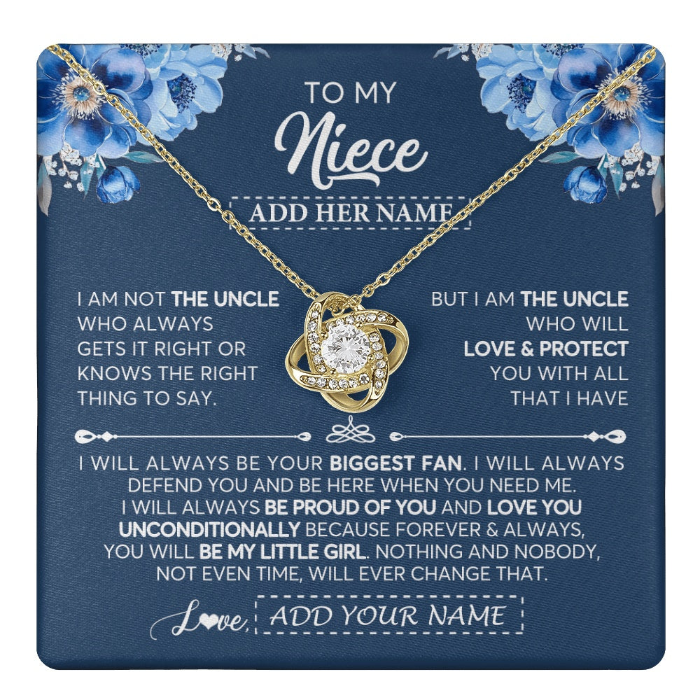 Personalized To My Niece Necklace From Uncle Proud Of You Birthday Gifts For Niece Jewelry Gifts Graduation Christmas Customized Gift Box Message Card