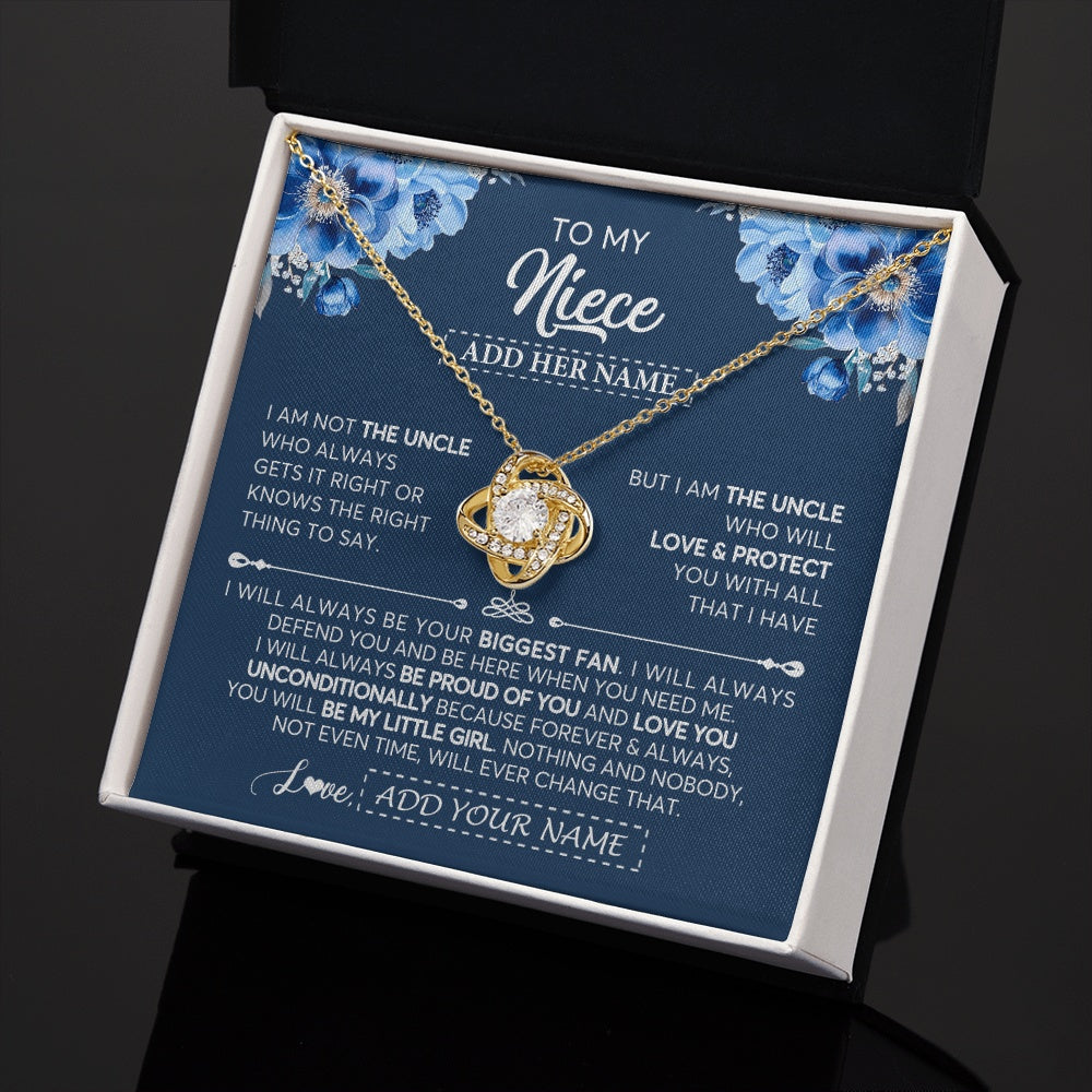 Personalized To My Niece Necklace From Uncle Proud Of You Birthday Gifts For Niece Jewelry Gifts Graduation Christmas Customized Gift Box Message Card