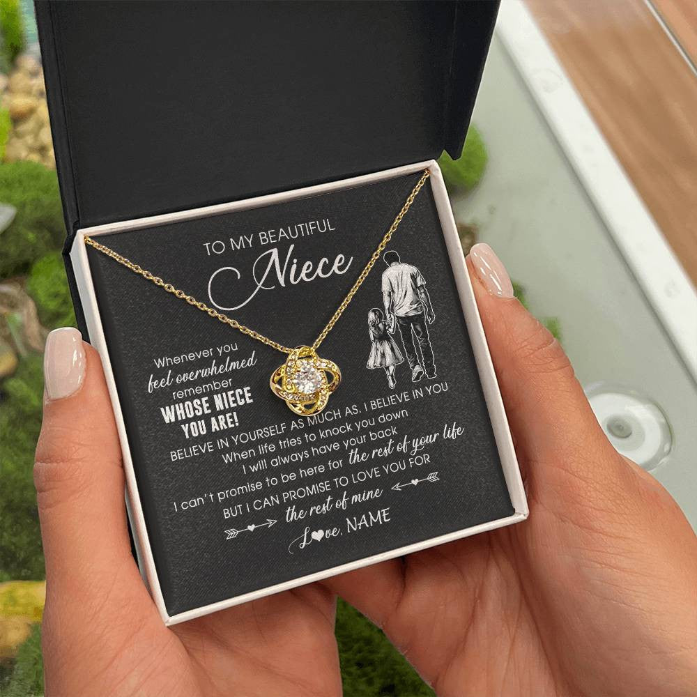 Personalized To My Niece Necklace From Uncle Whenever You Feel Overwhelmed Niece Pendant Jewelry Birthday Christmas Customized Message Card