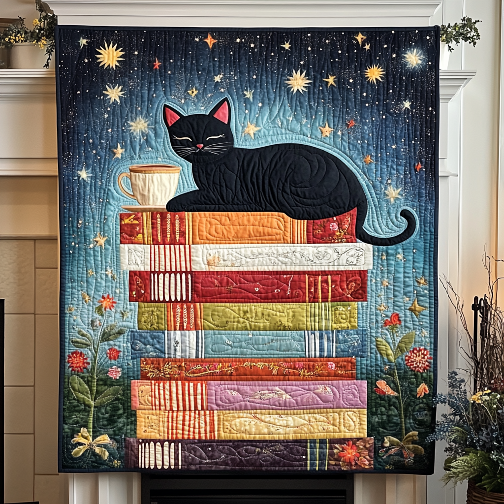 Sleepy Cat Comfort Quilted Blanket NCU0TL1101