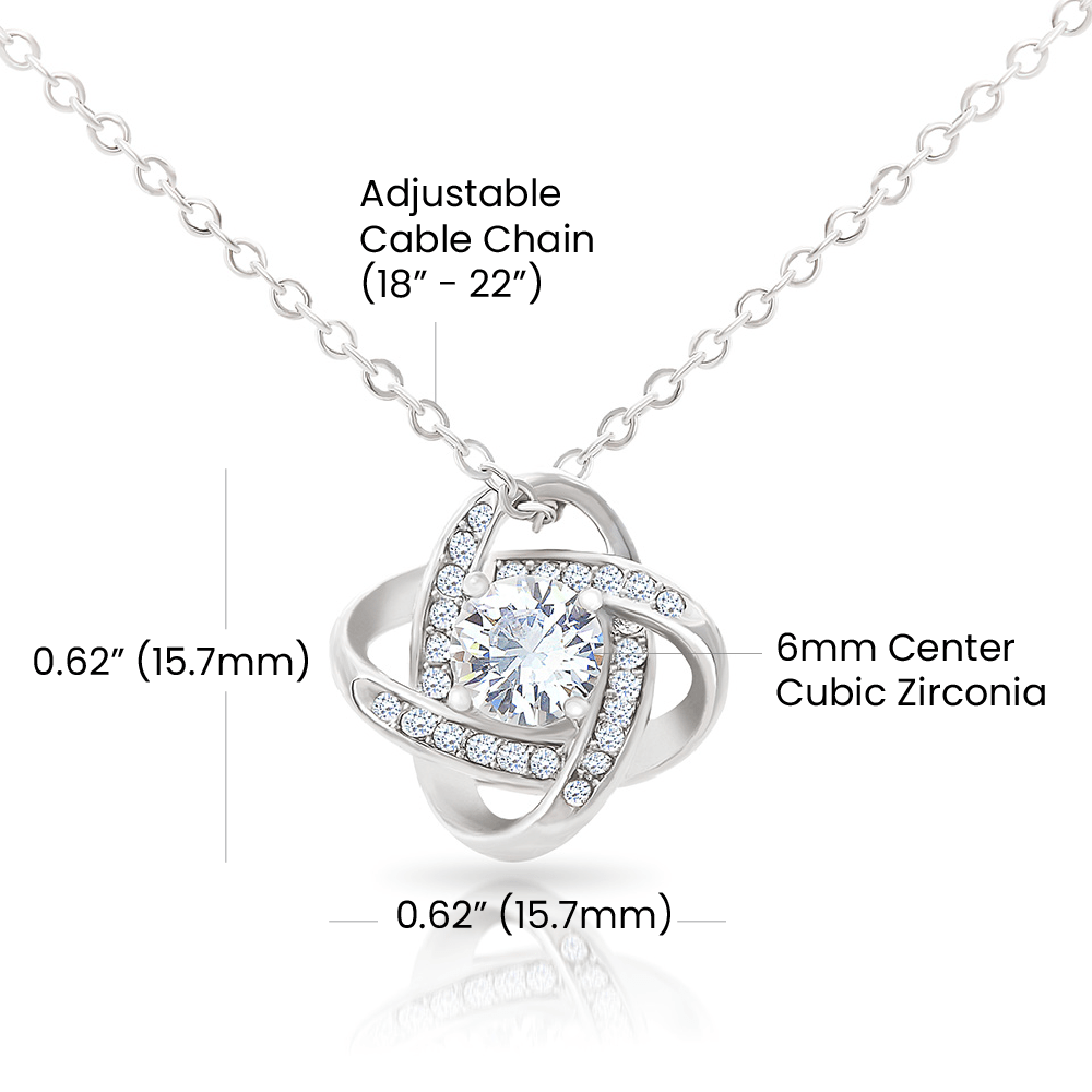 To Mom No Matter What Love Knot Necklace - KDadorn