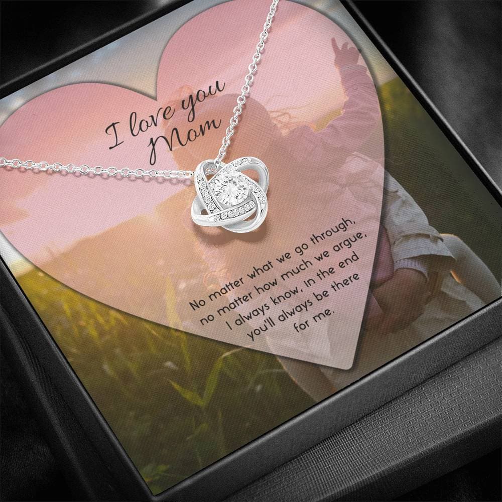 To Mom No Matter What Love Knot Necklace - KDadorn