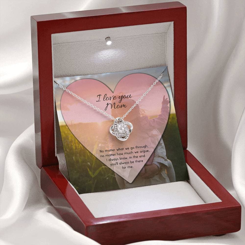 To Mom No Matter What Love Knot Necklace - KDadorn