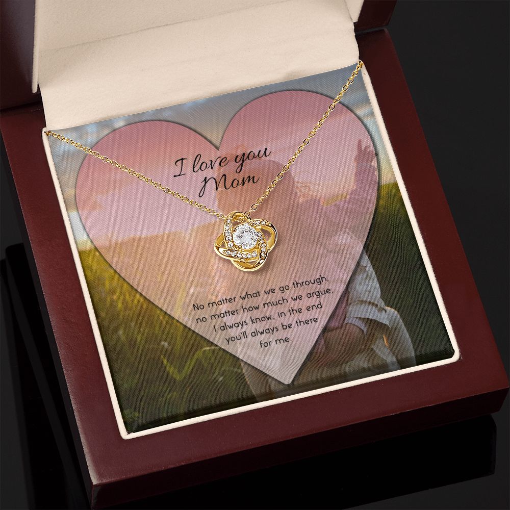 To Mom No Matter What Love Knot Necklace - KDadorn