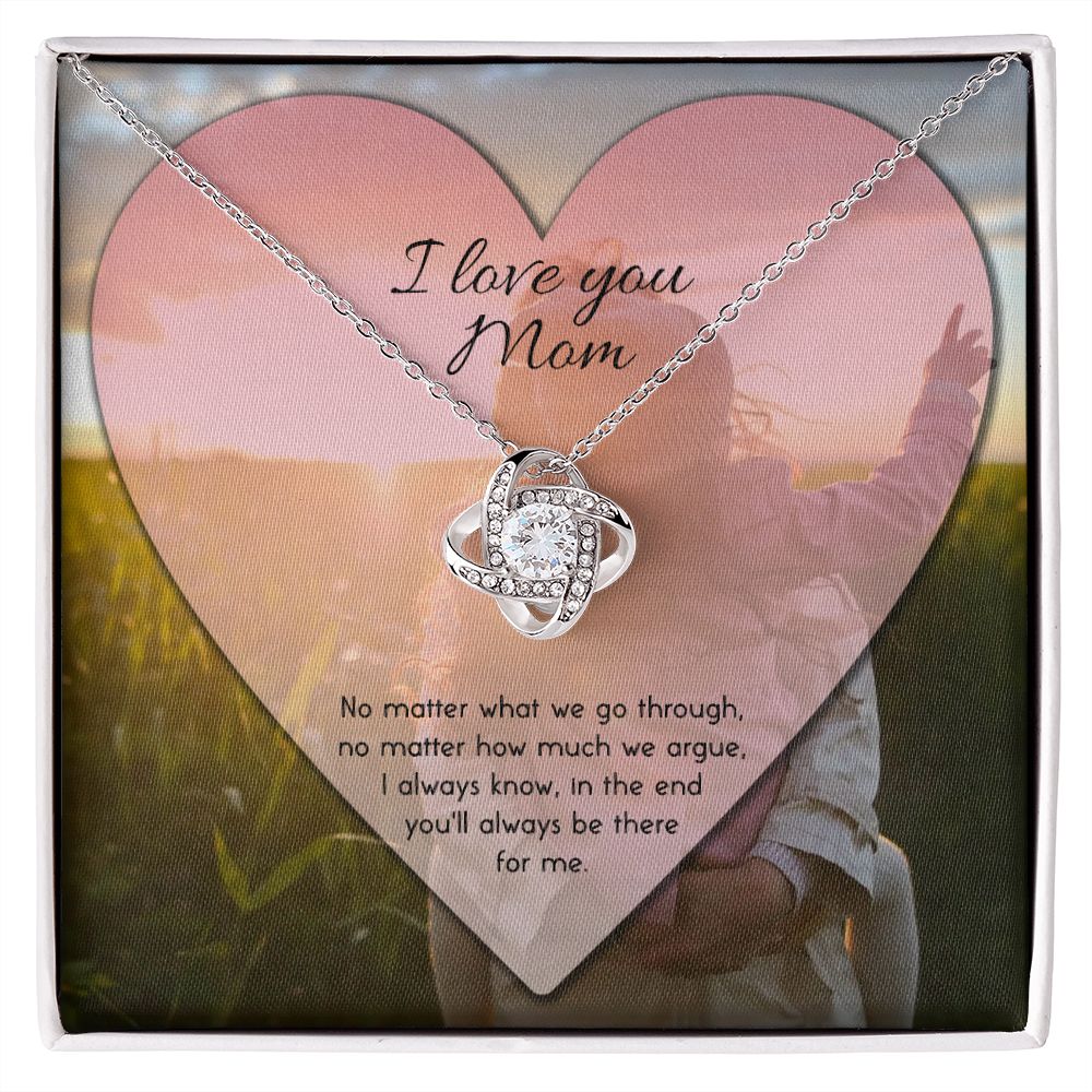 To Mom No Matter What Love Knot Necklace - KDadorn