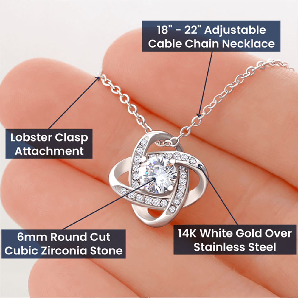 Dear Wife Merry Christmas Love Knot Necklace - KDadorn